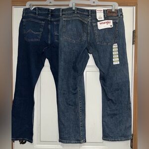 Wrangler Men’s bundle 2 Straight fit /Bootcut Jeans New With Tags Size 34x30